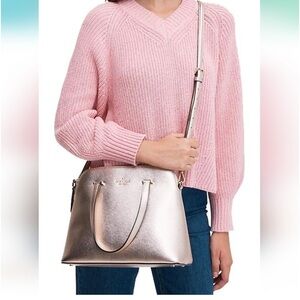 Kate Spade Maise Rose Gold Crossbody Dome Bag